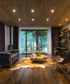 trần gỗ tự nhiên teak