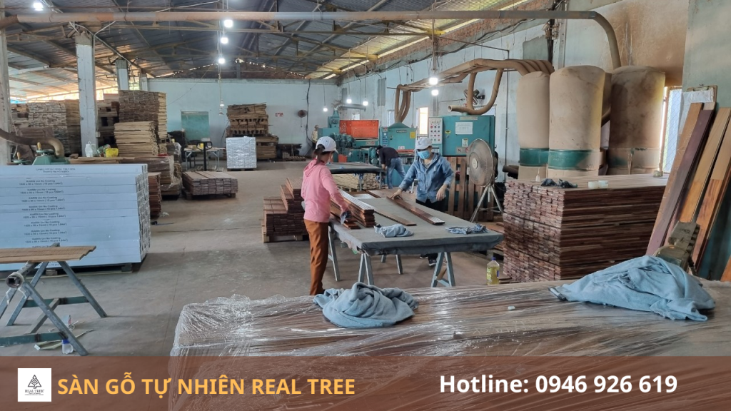 xưởng sản xuất sàn gỗ tự nhiên